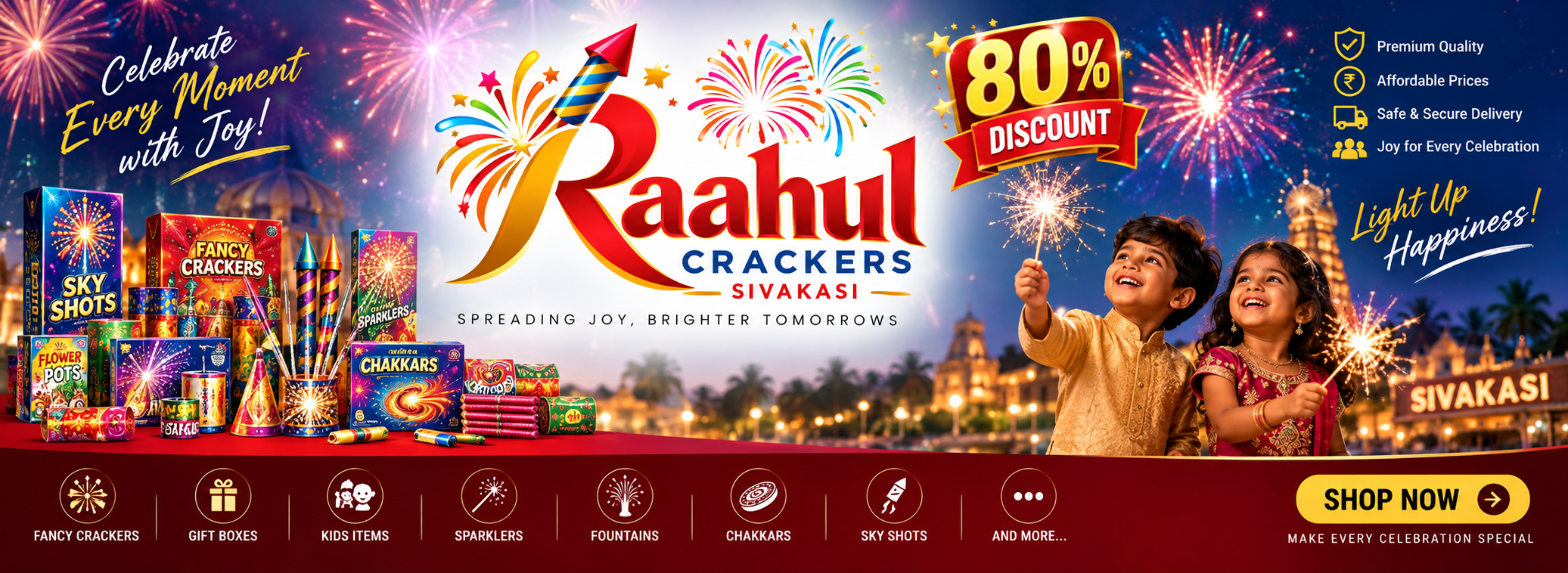 Raahul Crackers — Festival offer